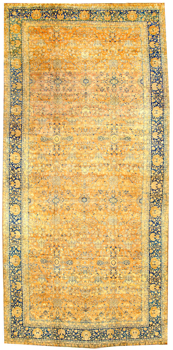 Bonhams A Kerman long carpet South Central Persia size approximately 10ft. x 21ft.