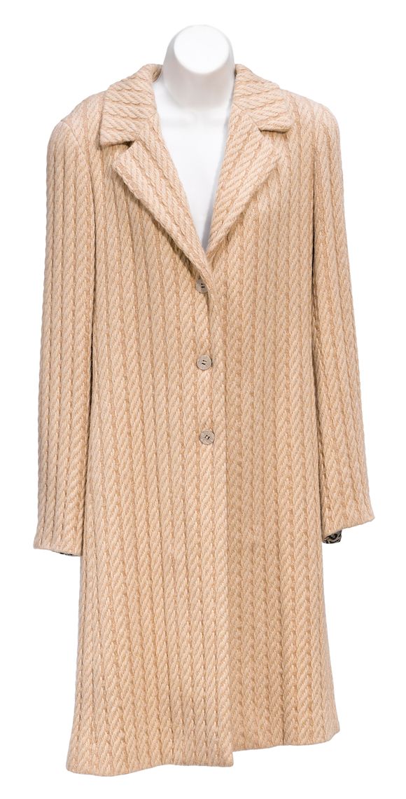 Bonhams : A Chanel tan coat