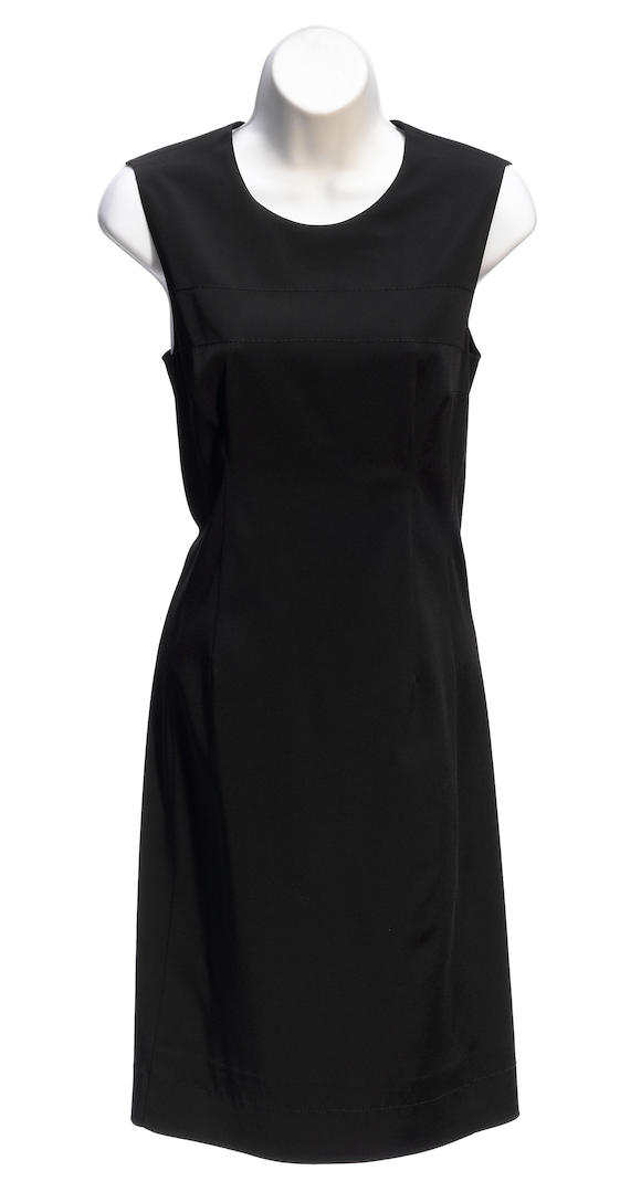 Bonhams : A Prada black sleeveless dress