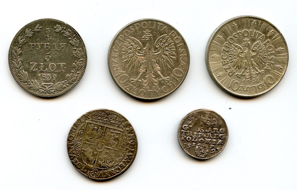 Bonhams Polish Silver Coins (5)