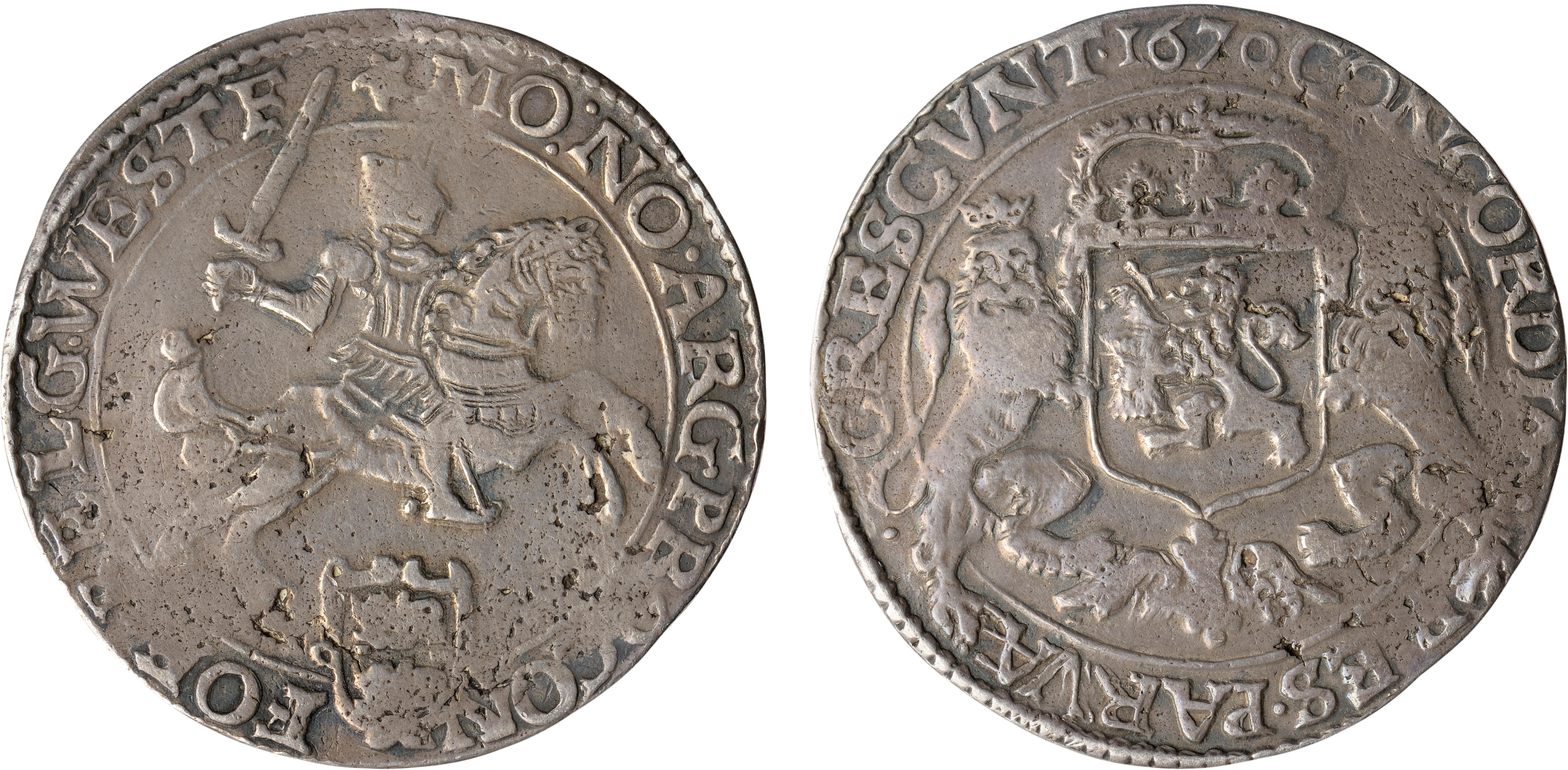 Netherlands, West Friesland, Silver Ducaton, 1670