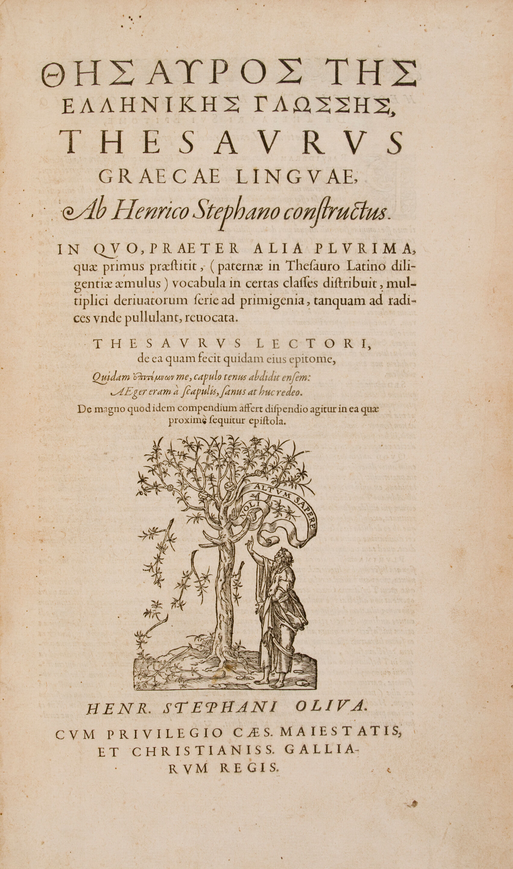 Bonhams ESTIENNE, HENRI. 15281598. Thesaurus Graecae linguae. Geneva
