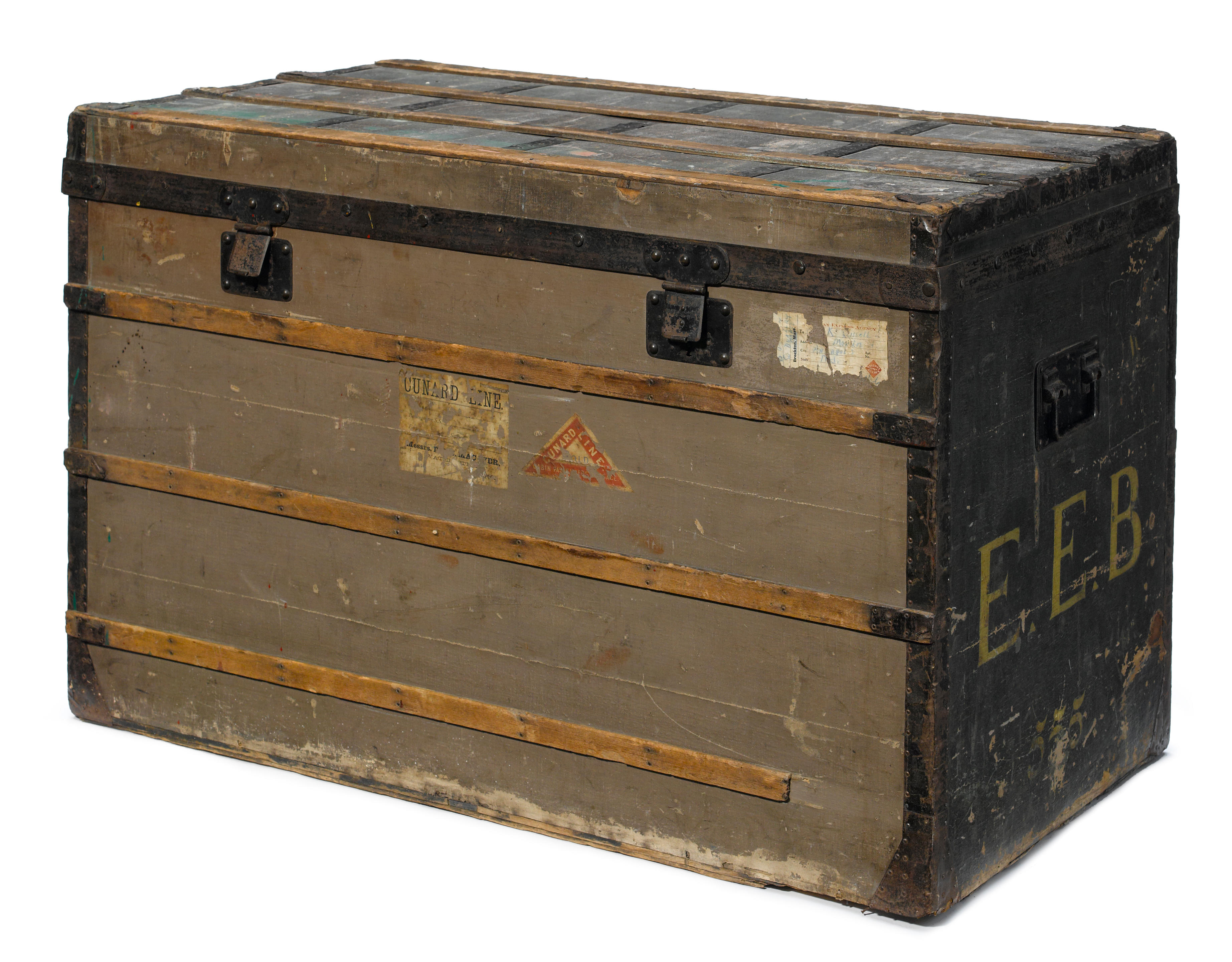 Sold at Auction: EARLY LOUIS VUITTON TRIANON STEAMER TRUNK C. 1889