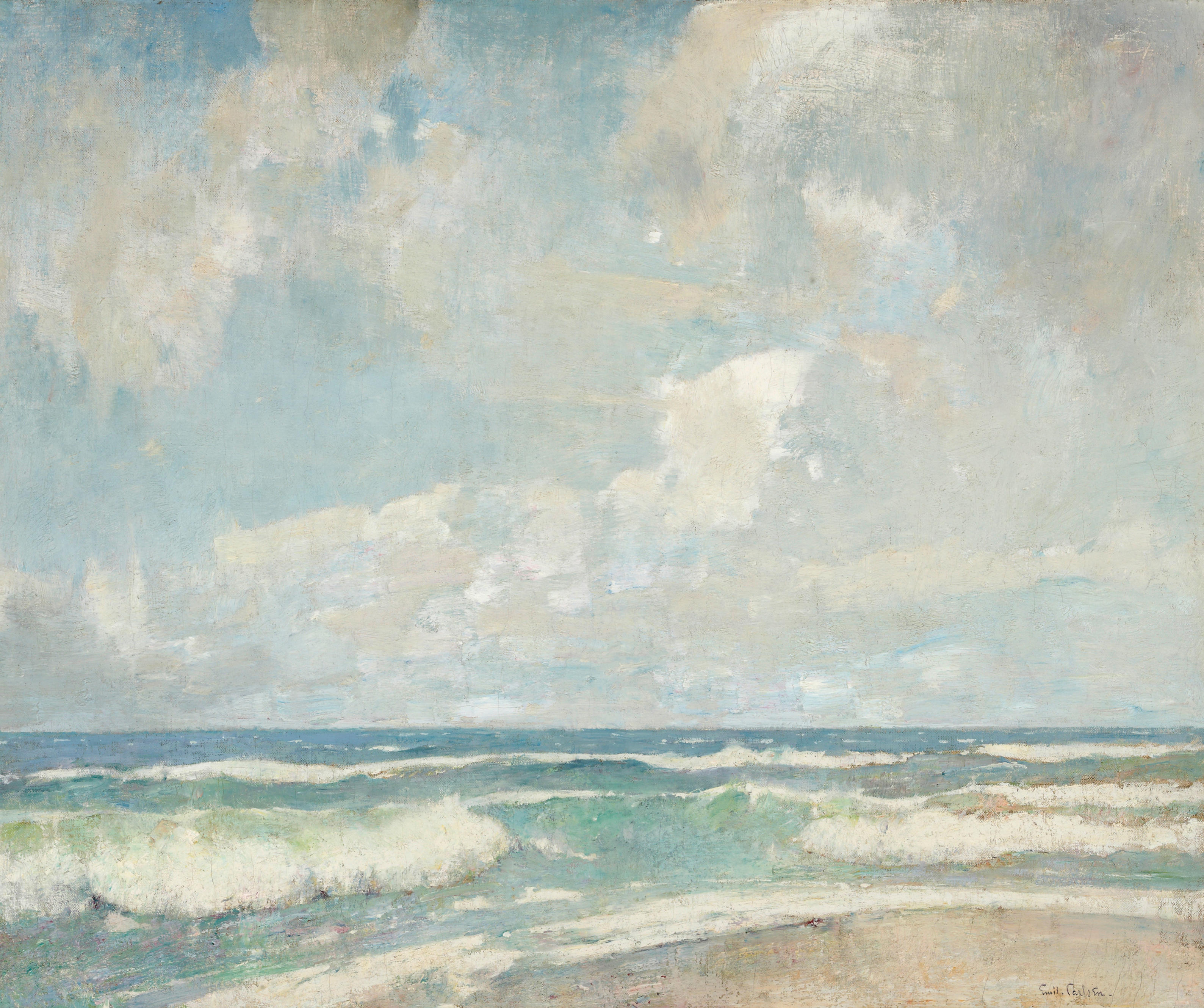 Bonhams : Soren Emil Carlsen (American, 1848-1932) Opaline sea 25 x 30in