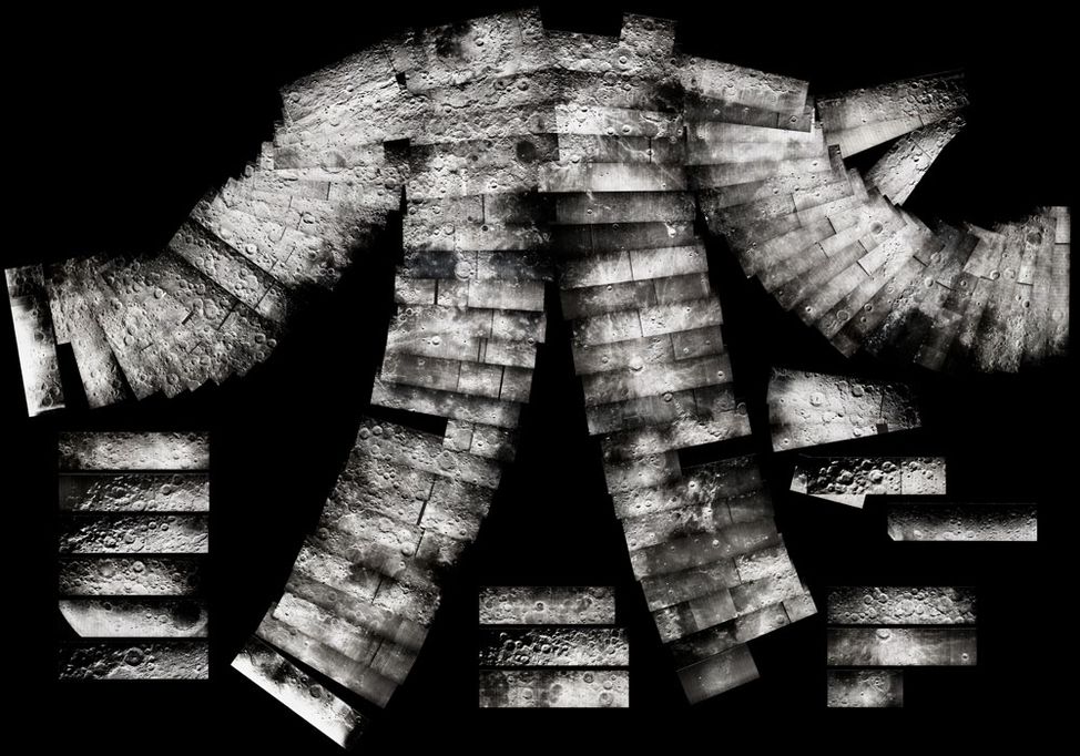 LUNAR ORBITER IV. Giant mosaic of the near side of the Moon, May 11-25, 1967,