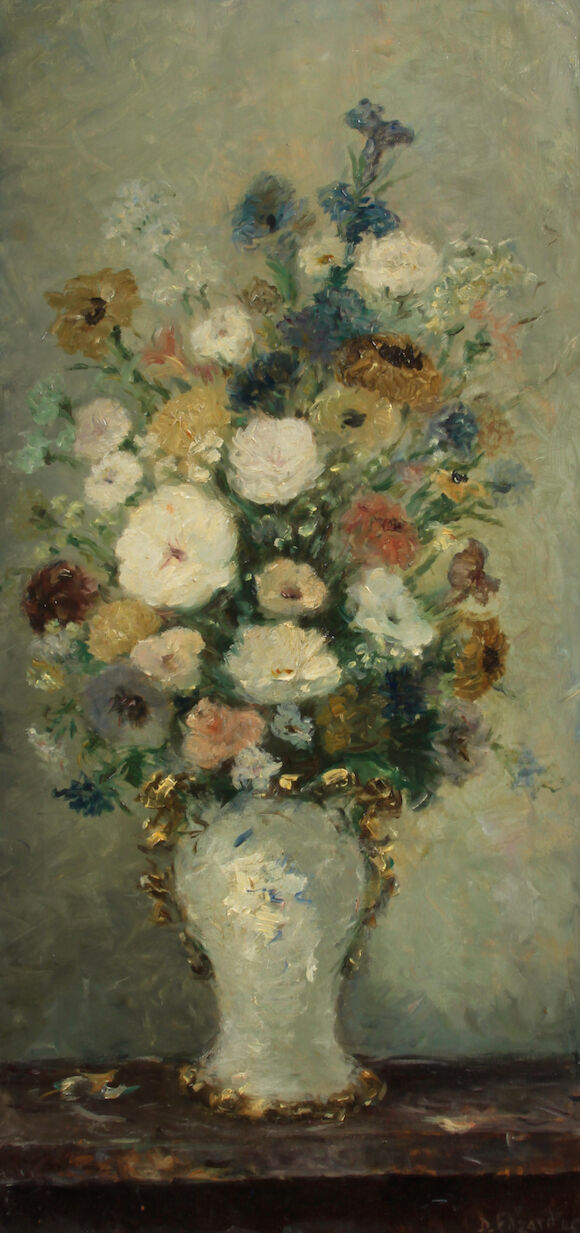 Bonhams : Dietz Edzard (German, 1893-1963) A still life with a vase of ...