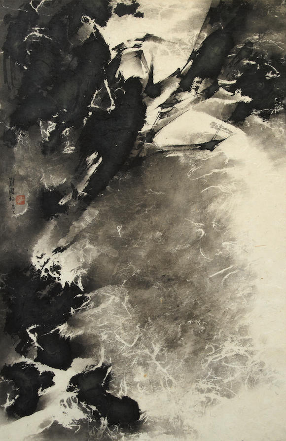 Bonhams : Liu Guosong (Liu Kuo-Song, b. 1932) Abstract Landscape