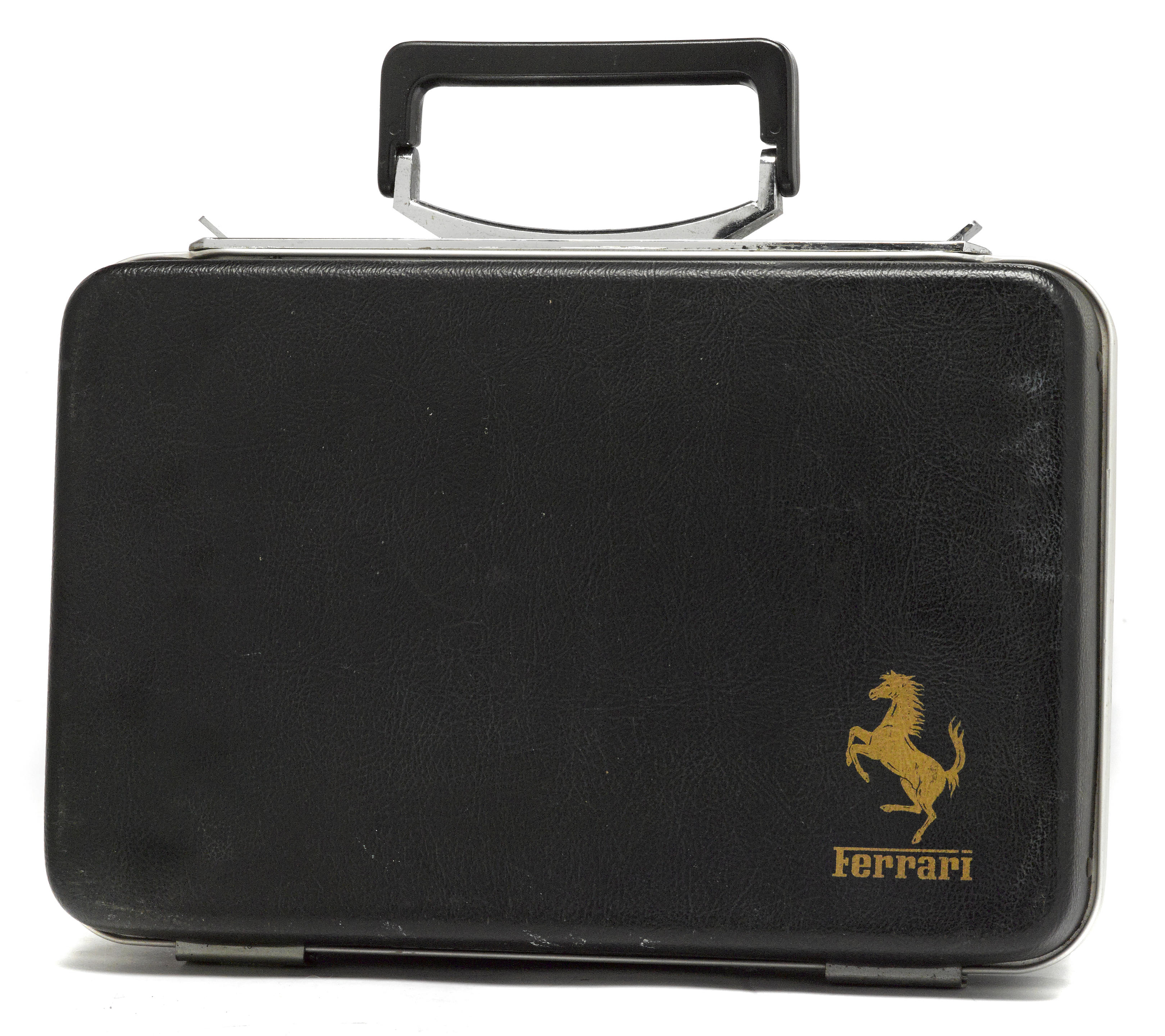 An original Ferrari 'briefcase style' toolkit,