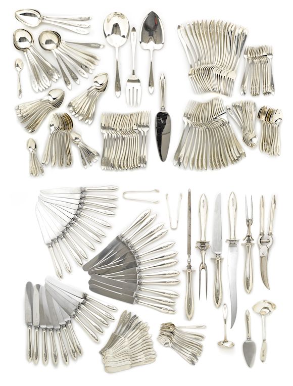 Bonhams An American sterling silver flatware service by Shreve & Co