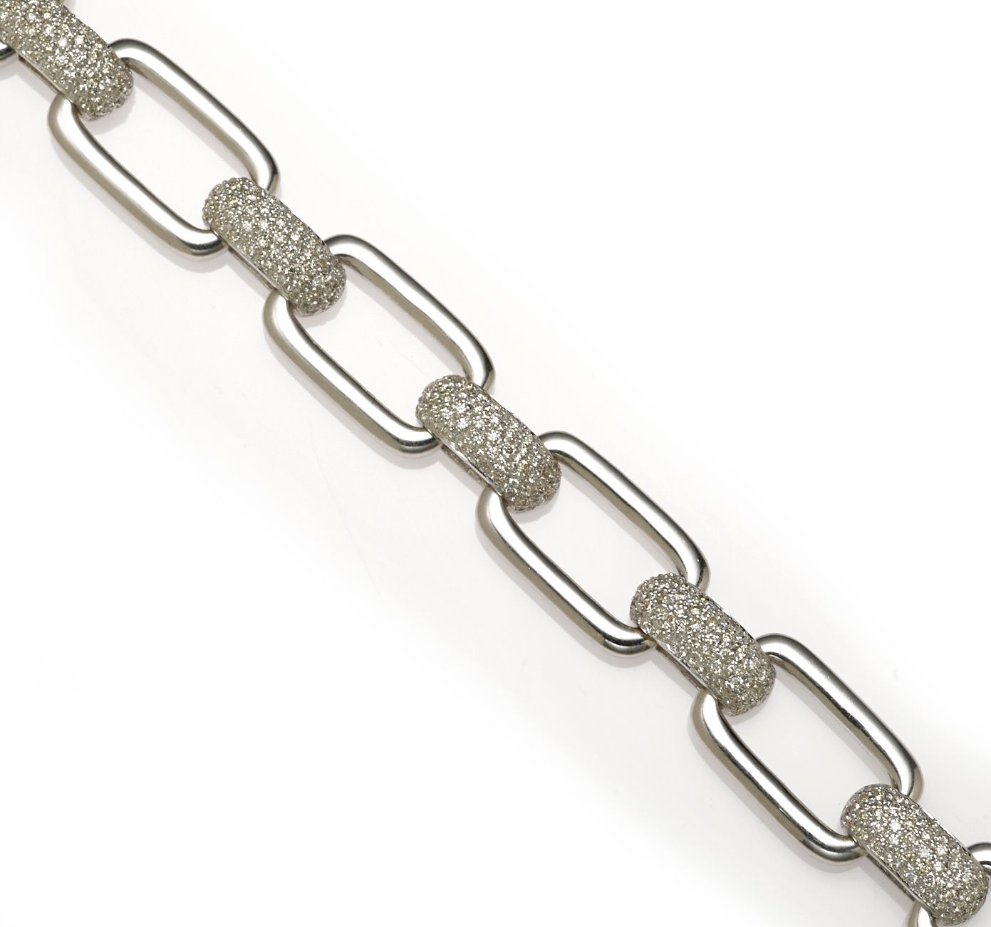 A diamond link bracelet