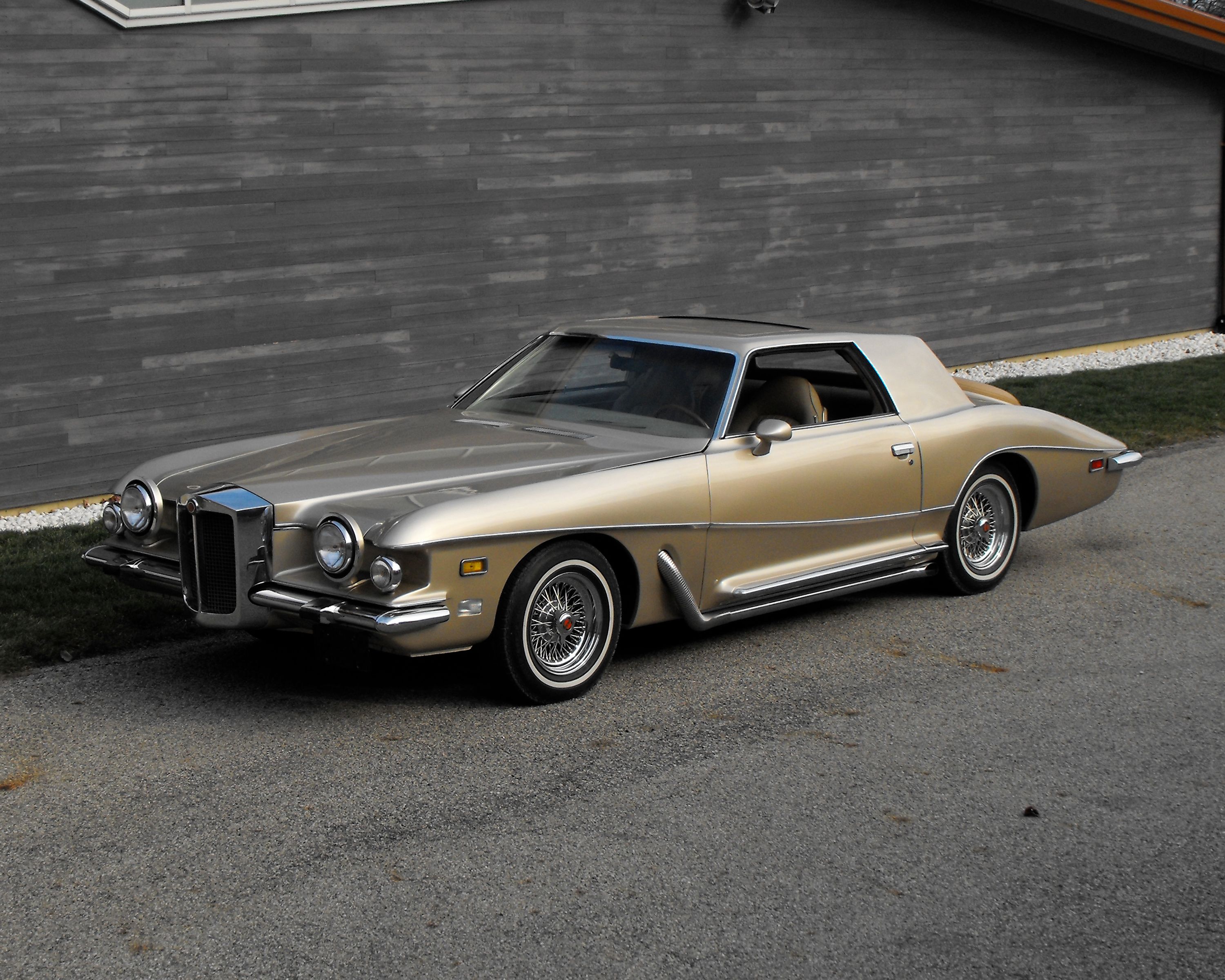 Miniature Premium X 1/43 - Stutz Blackhawk Coupé 1971, Bleu Deux Tons, PRD350