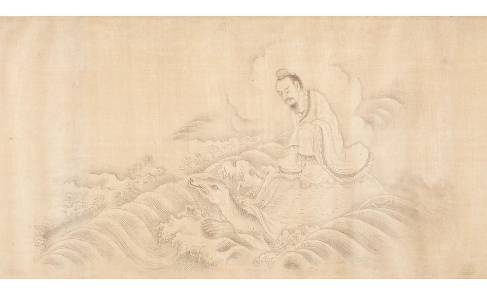 Bonhams : Attributed to You Qiu (c. 1525-1580) Deities In Baimiao Style