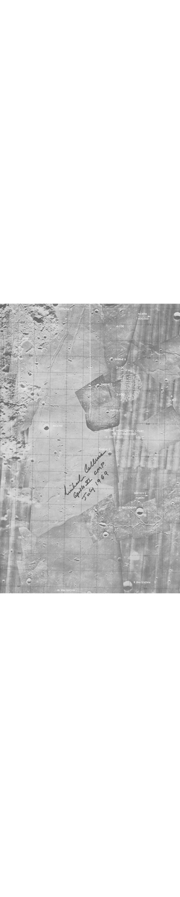 Bonhams MONITORING EAGLE'S ASCENT. LM Ascent Monitoring Charts. Sheet