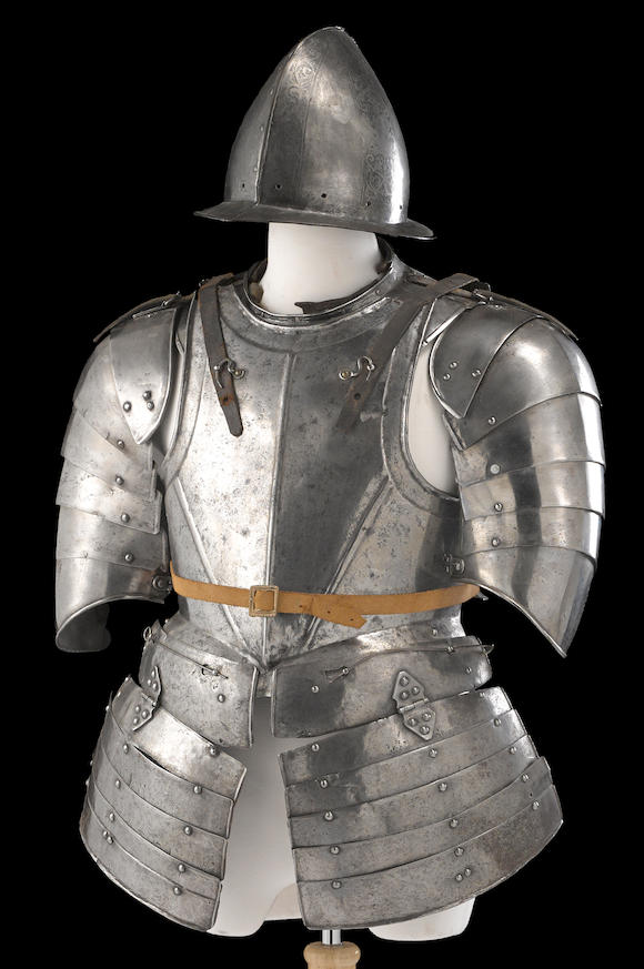 Bonhams : A composed suit of pikeman's armor -Select US Arms Type-