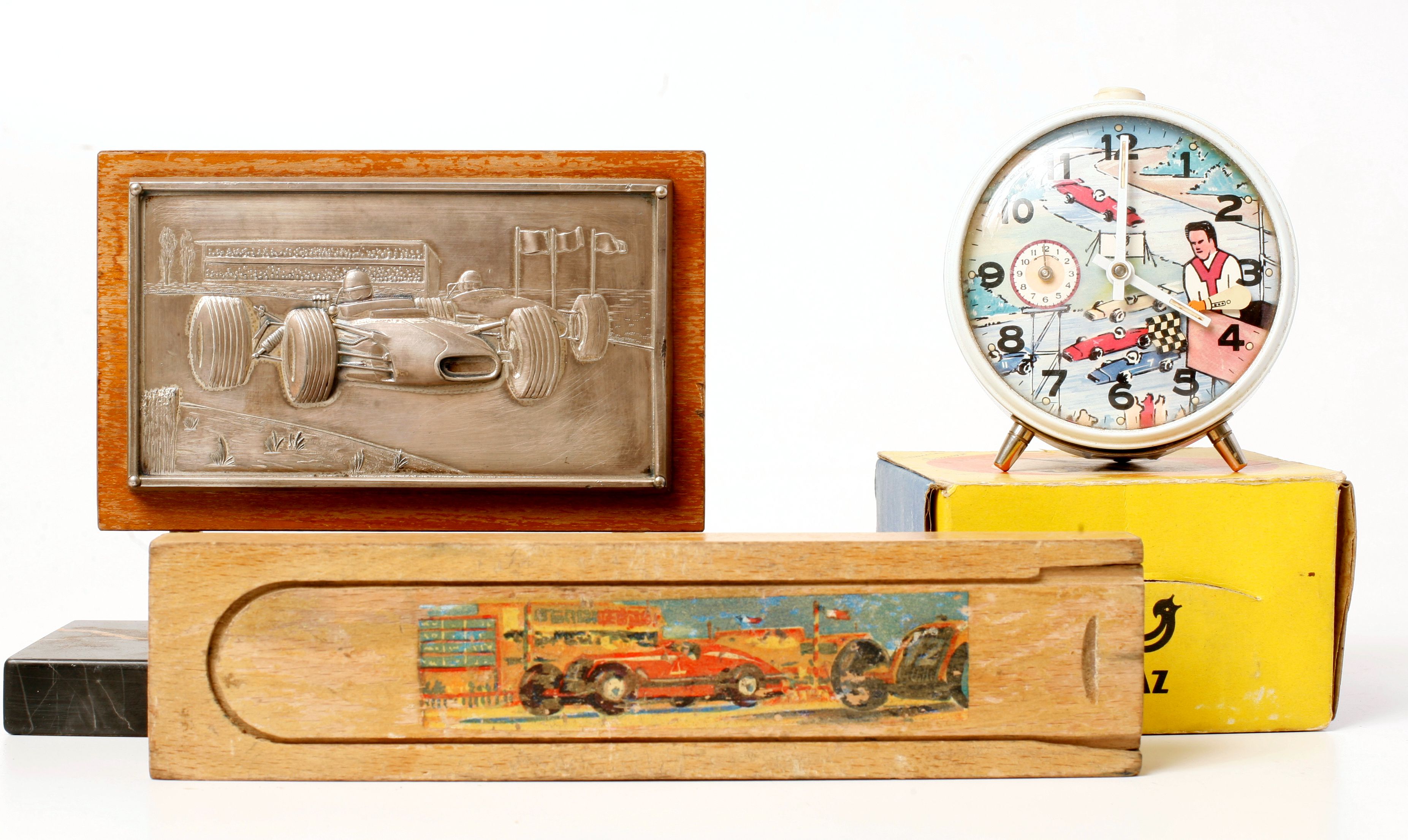 Bonhams Cars A mixed grouping of collectible Grand Prix Automobilia,