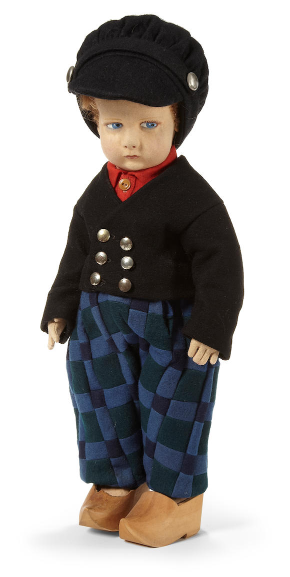 Bonhams A Lenci Felt Boy Doll In Traditional Dutch Costume