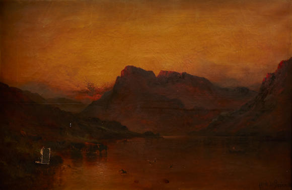 Bonhams : Alfred De Breanski (british, 1852-1928) Ennerdale Lake 