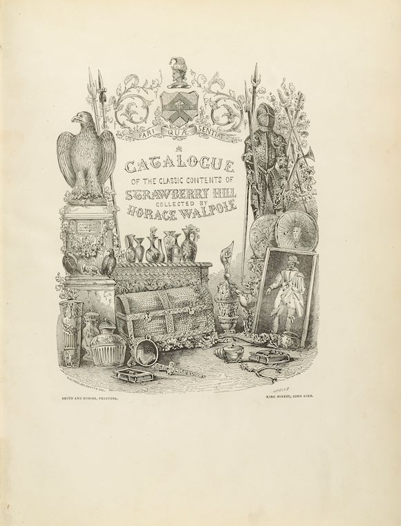 Bonhams WALPOLE—STRAWBERRY HILL SALE CATALOGUE. A Catalogue of the