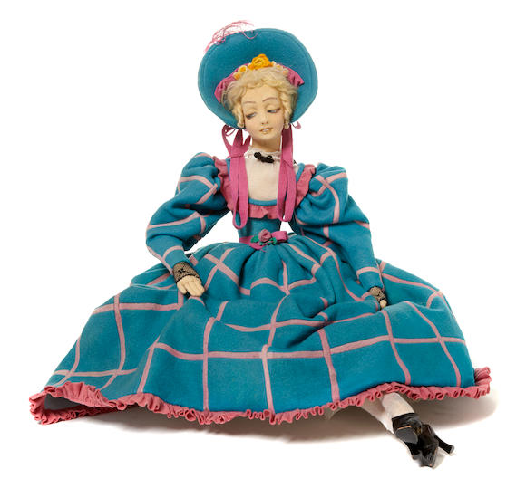 Bonhams A Lenci Long Limbed Lady Doll 2735