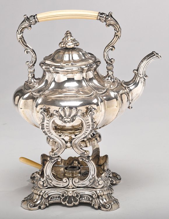 Bonhams : A German 13 loth standard silver kettle on stand no maker's