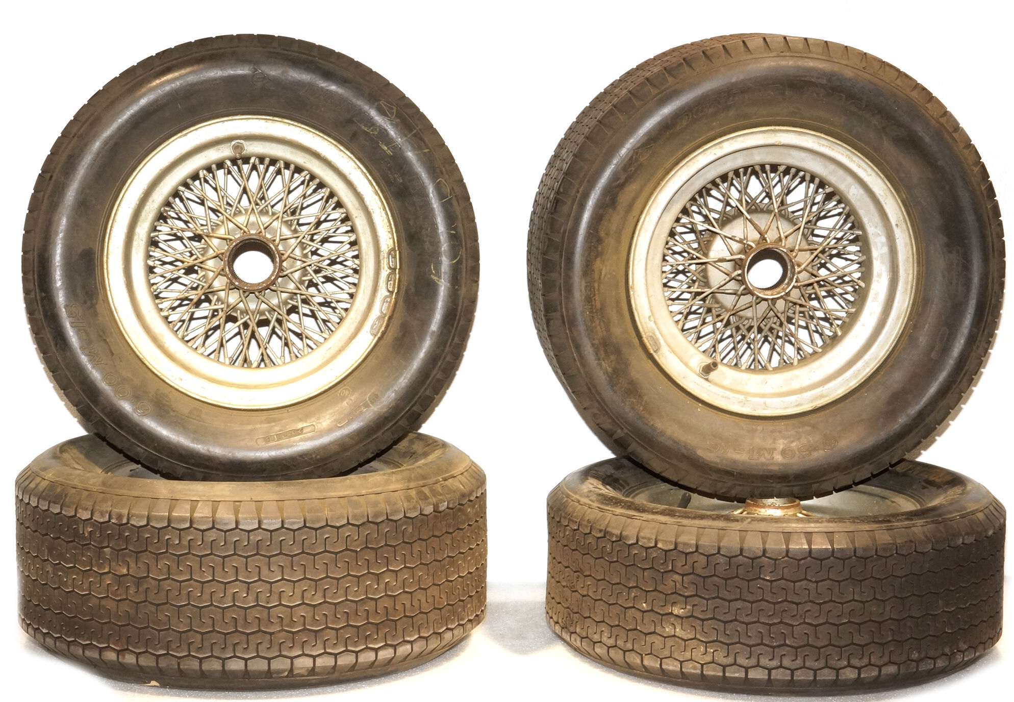 Bonhams Cars : A set of 4 Borrani 15x6.5 wheels,