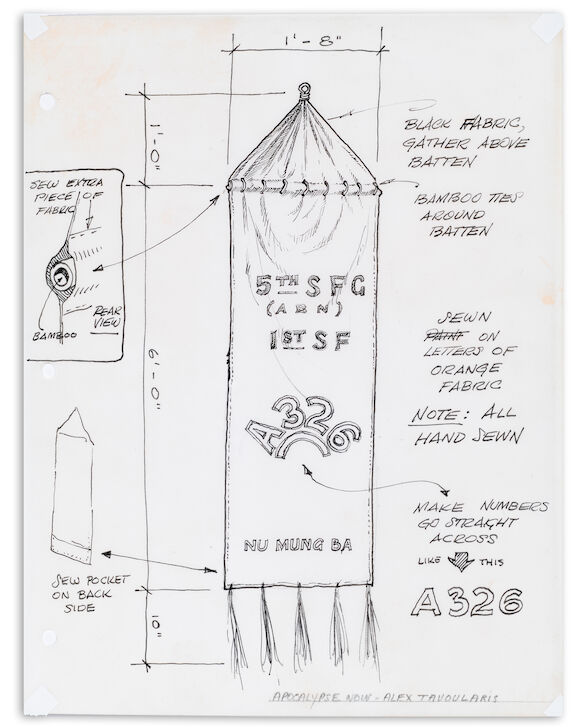 Bonhams : A production design for Col. Kurtz's battalion banner from ...