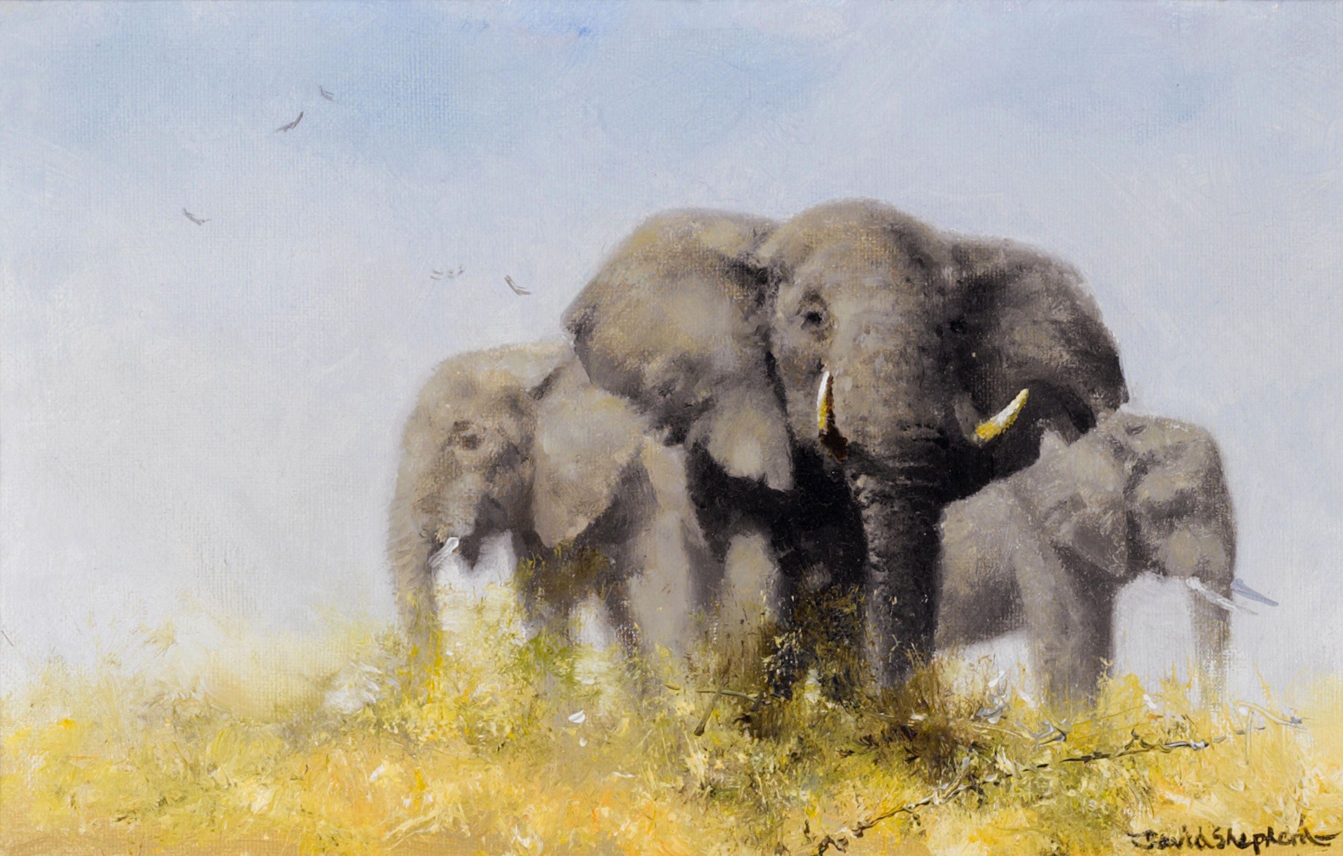 Картина 3 слона