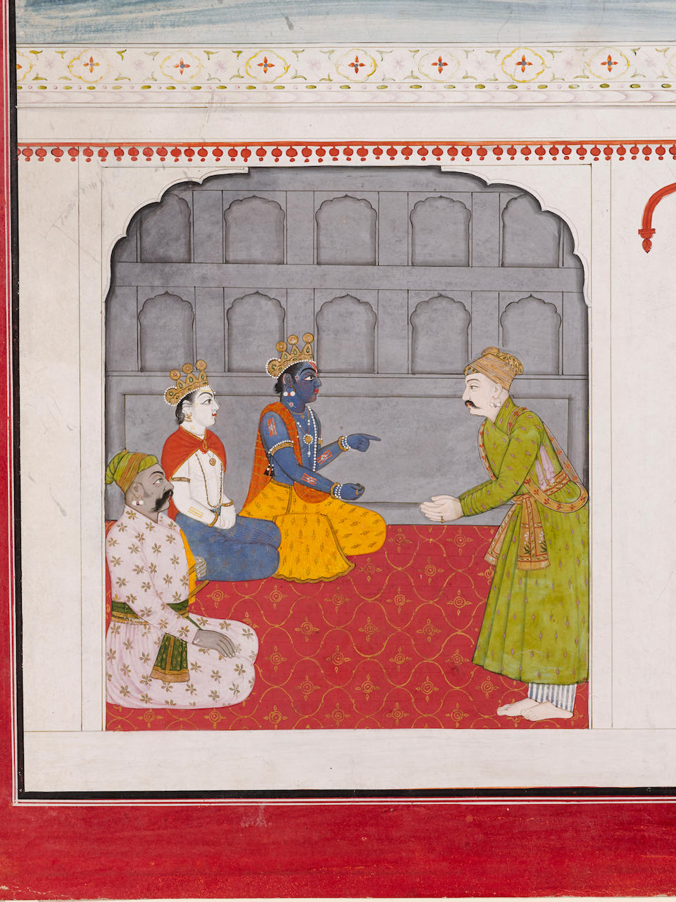 Bonhams An Illustration To The Bhagavata Purana Krishna - 
