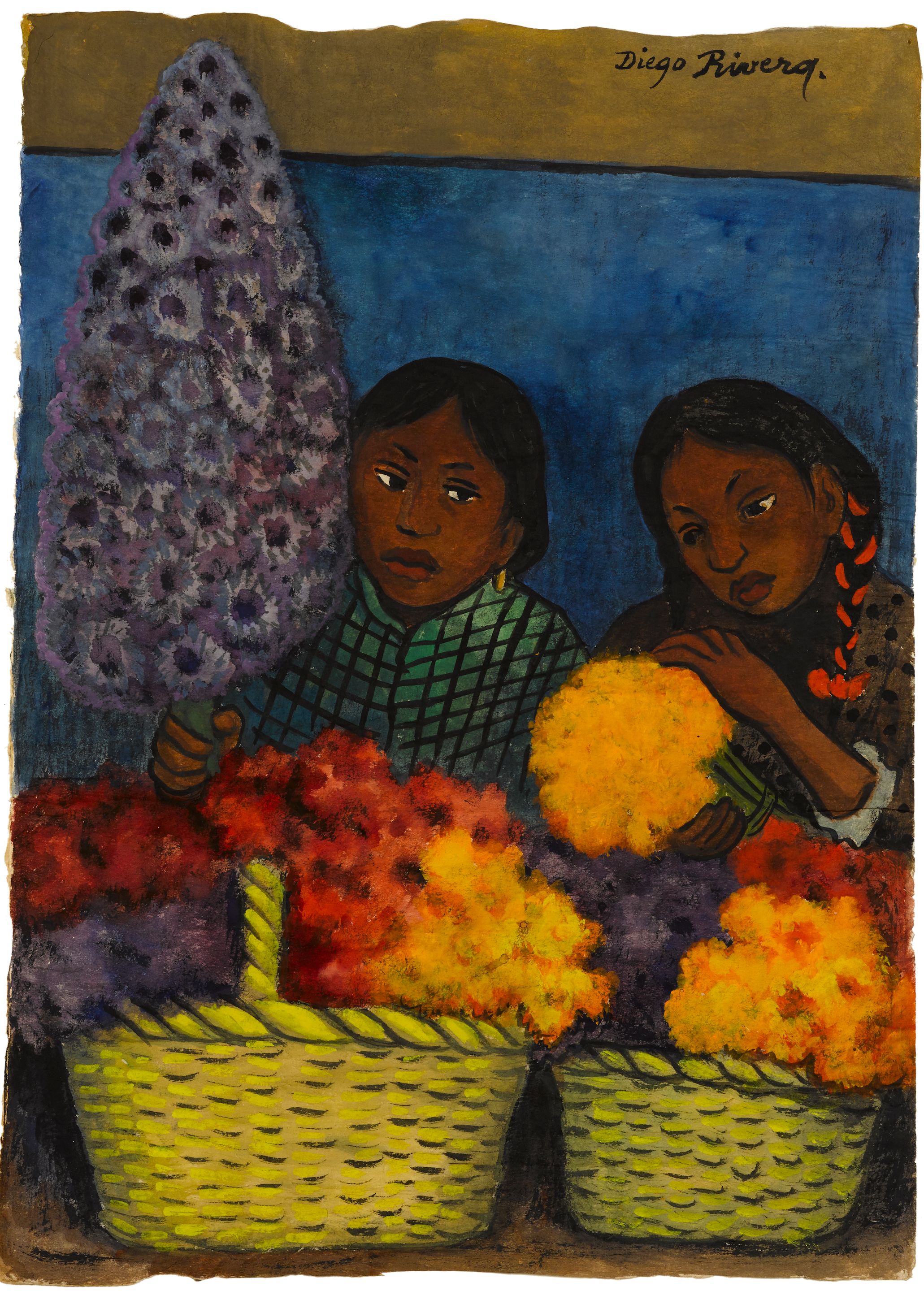 Dos Muchachas Con Las Flores