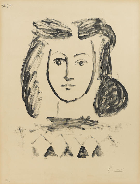 Bonhams Pablo Picasso 1881 1973 Buste De Jeune Fille