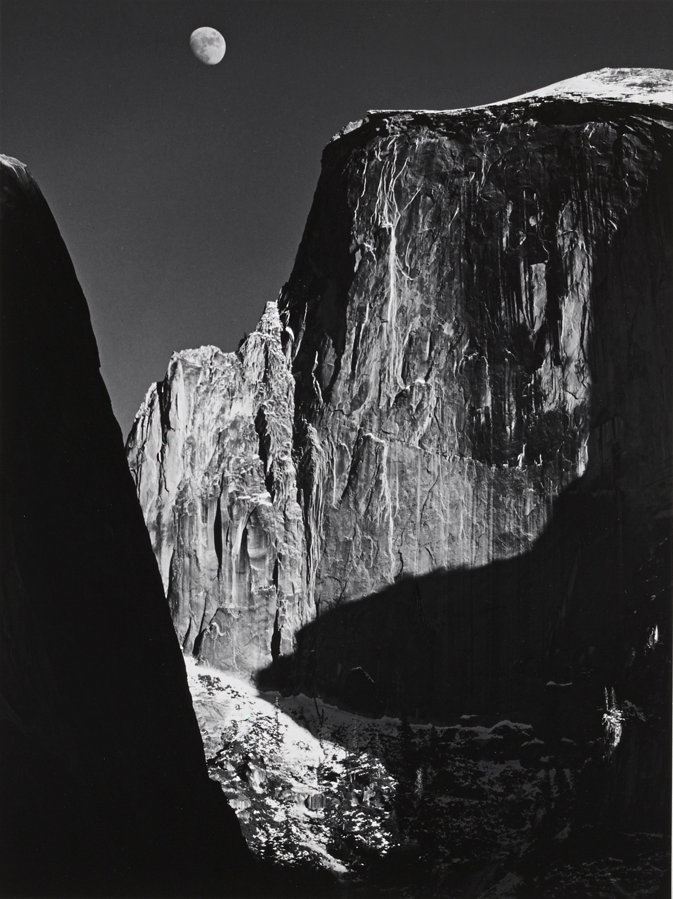 Moon and Half Dome, Yosemite National Park