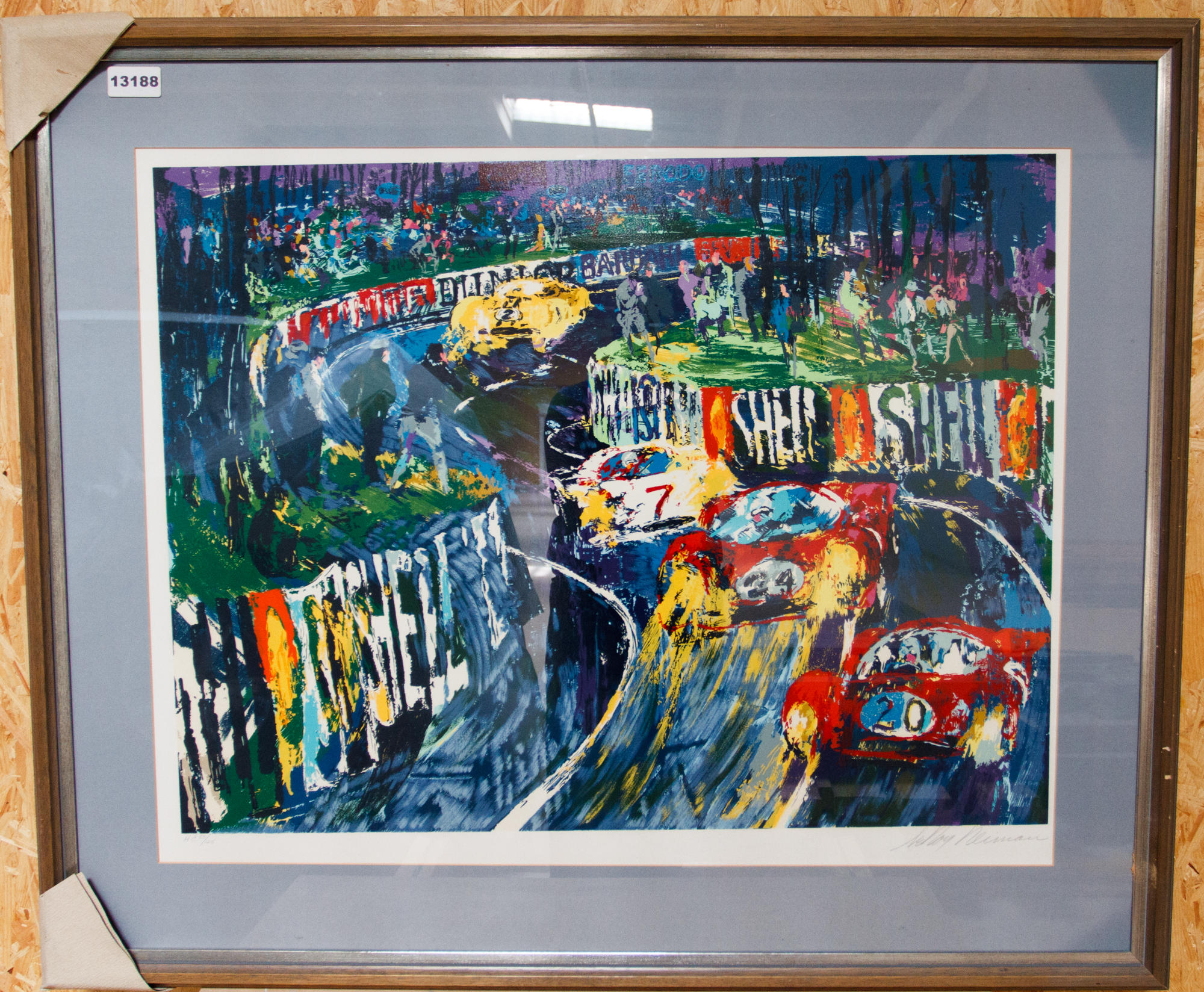 Bonhams Cars : A serigraph of the LeMans 24hours by Leroy Neiman.