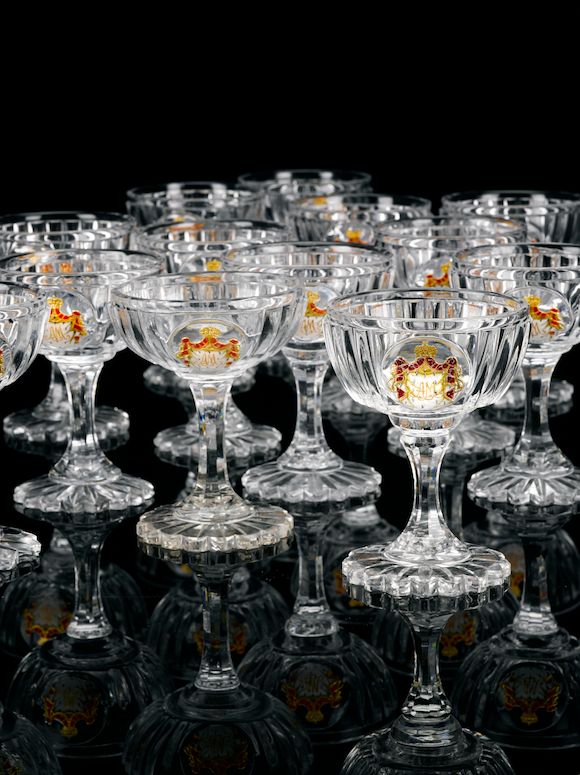 Bonhams A group of thirteen champagne coupes from an Imperial Banquet