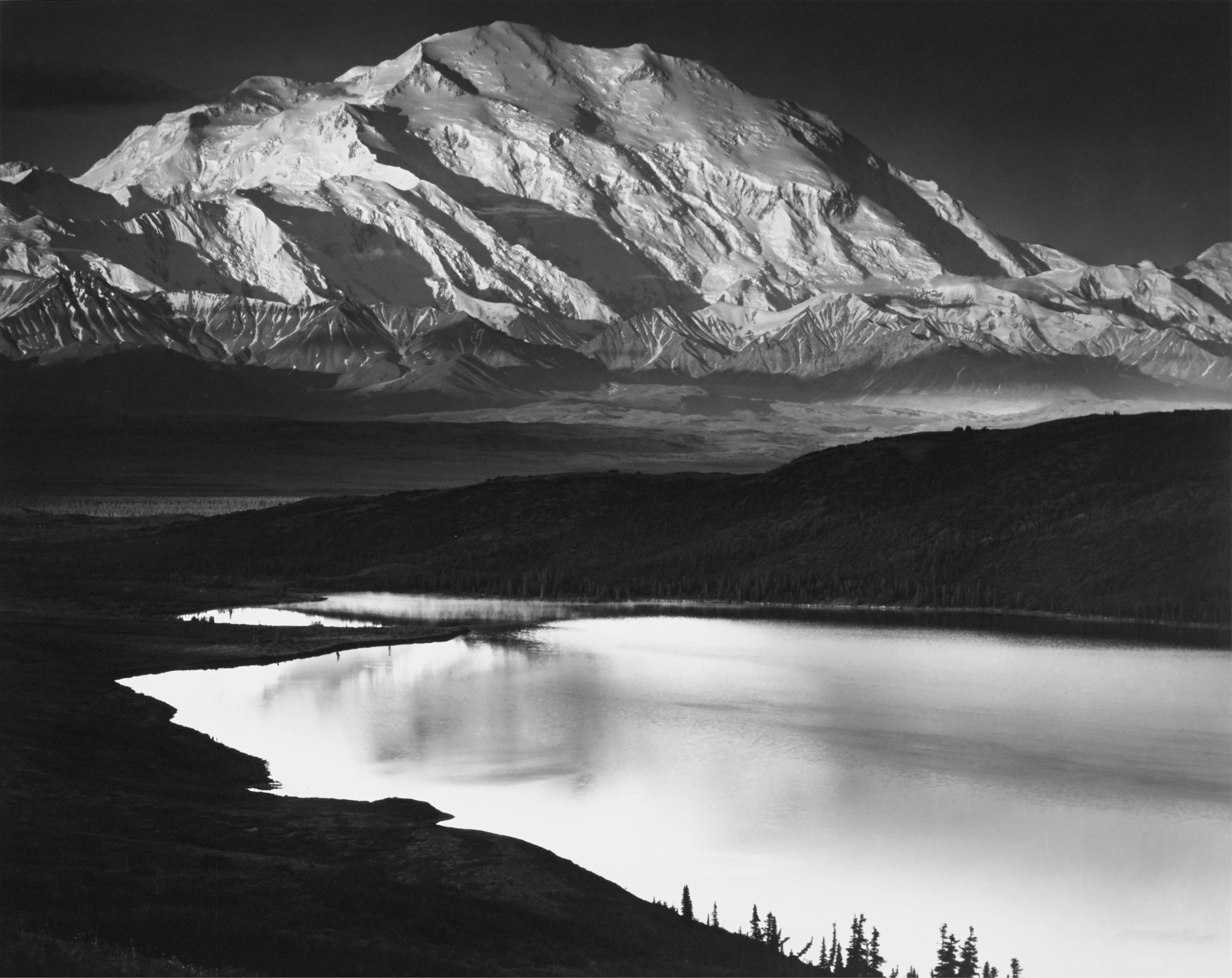 Mount McKinley and Wonder Lake, Denali National Park, Alaska
