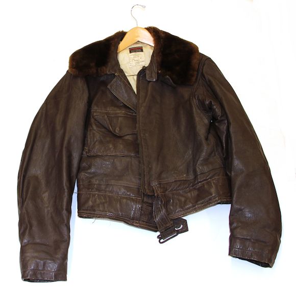 Bonhams A U.S. Navy CFN24 leather flight jacket by Colvinex
