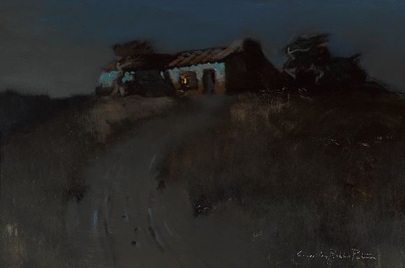 Bonhams : Charles Rollo Peters (American, 1862-1928) Adobe on a hill 16 ...