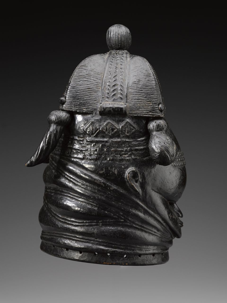 Bonhams Mende Helmet Mask of the Sande Female Society, Sierre Leone