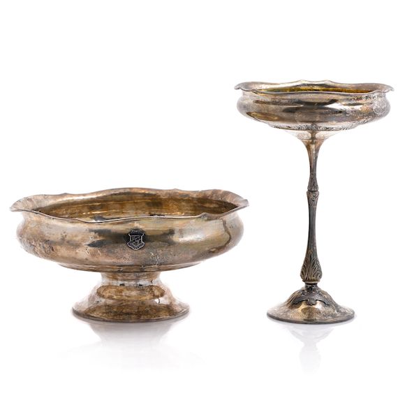 Bonhams Two American hammered sterling silver Arts & Crafts trophies