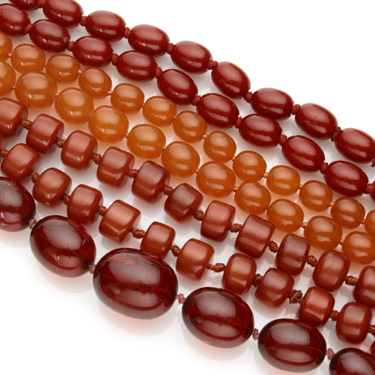 Four bead necklaces
