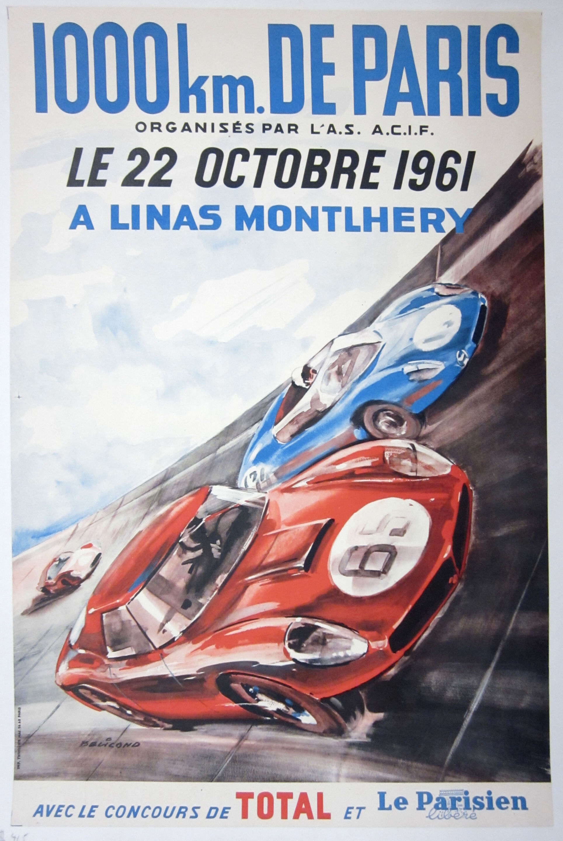 Bonhams Cars : A lot of two French racing posters from the 1960s,