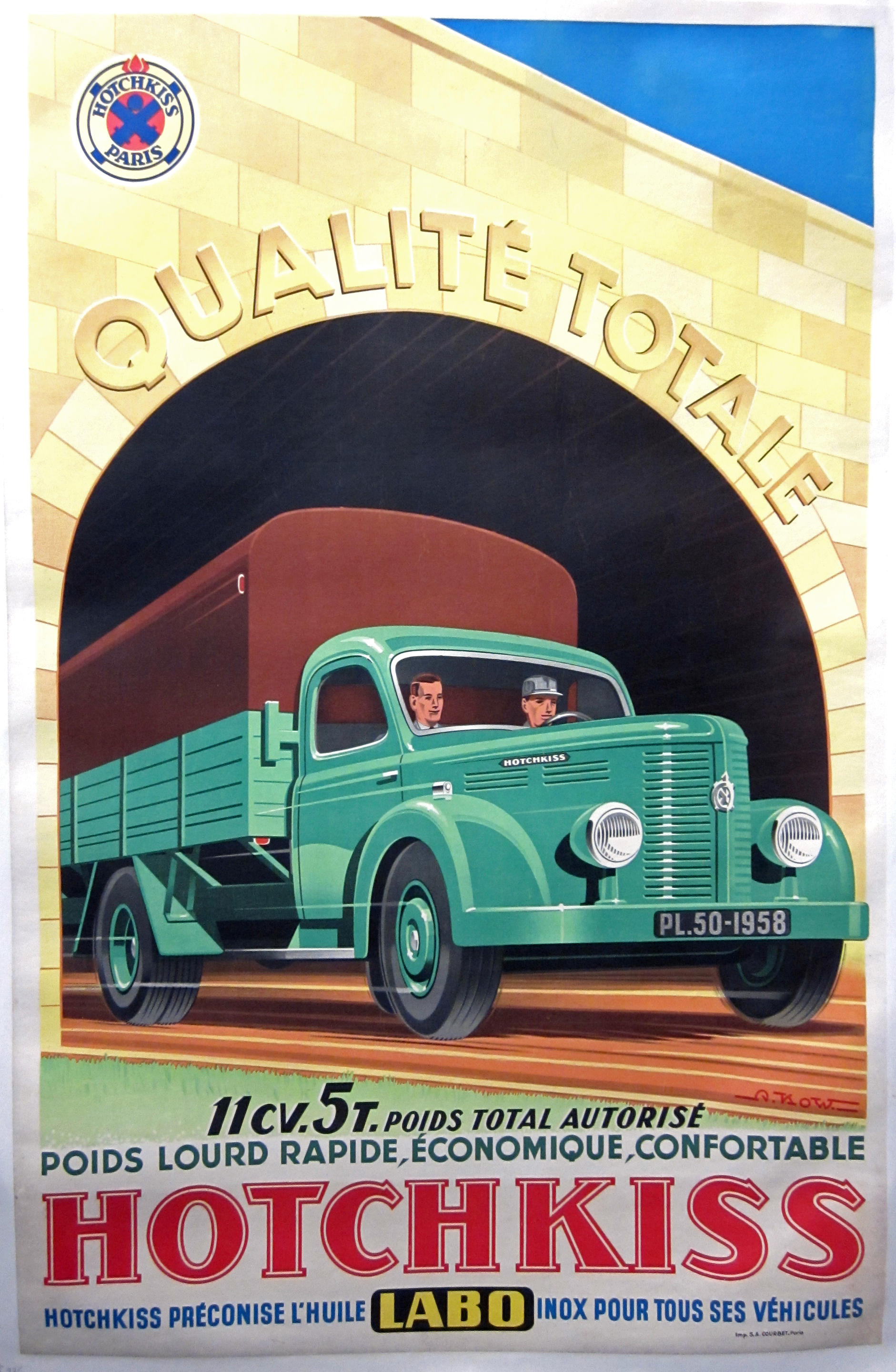 Bonhams Cars : A Good Lot Of Two Original Postwar Truck Advertising 