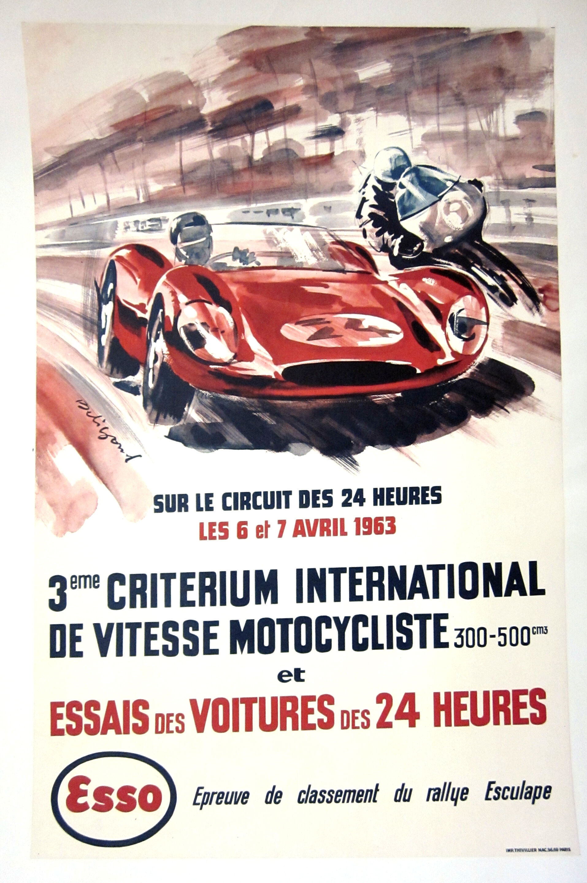 Bonhams Cars : Two 1960s era French racing event posters,
