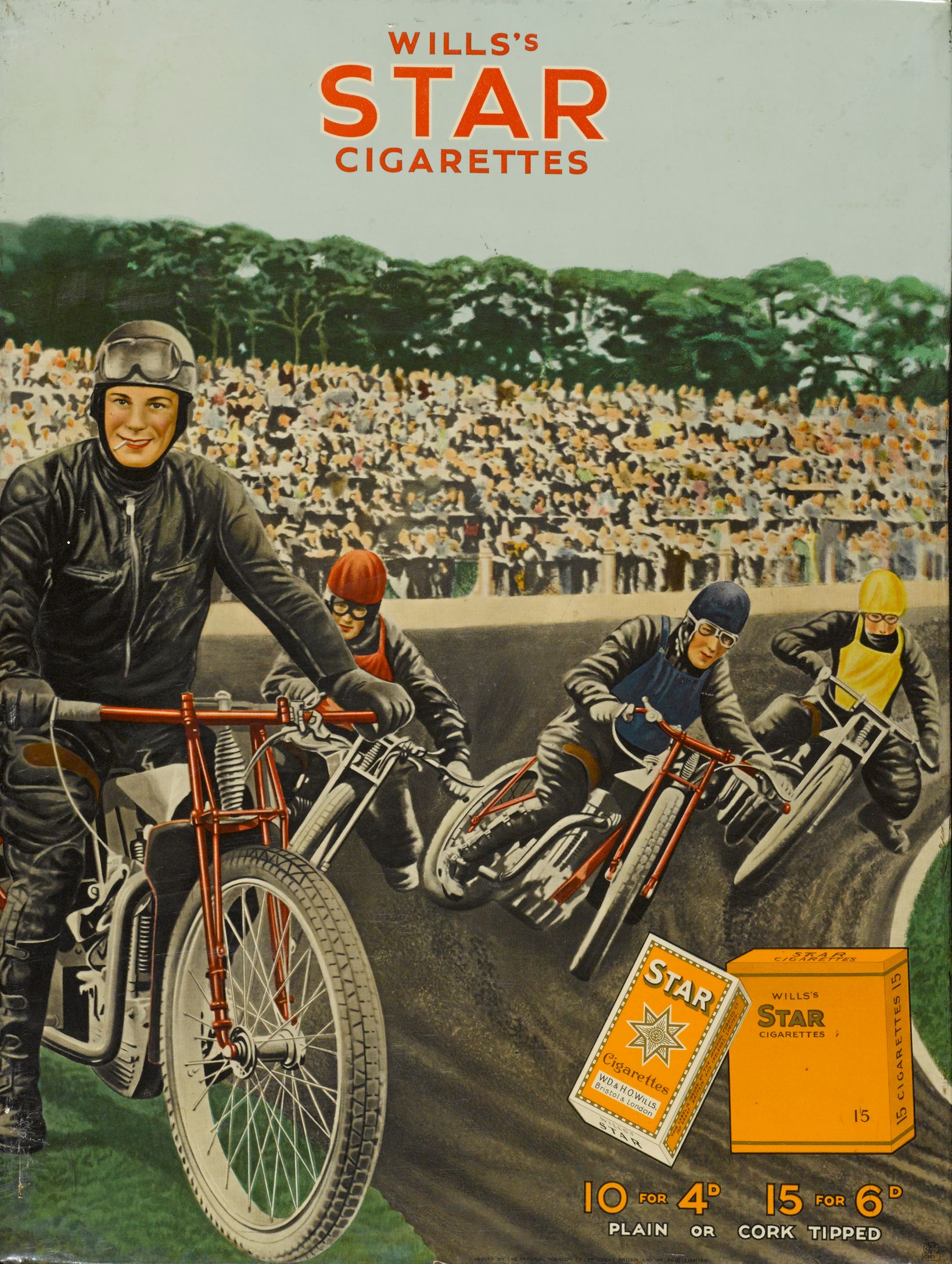 wills star cigarettes Bonhams Cars : A Wills's Star cigarettes motorcycle sign,