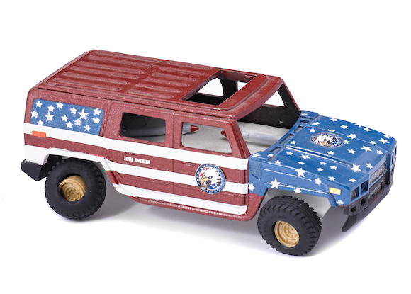 Bonhams : A Team America World Police miniature Hummer with missiles