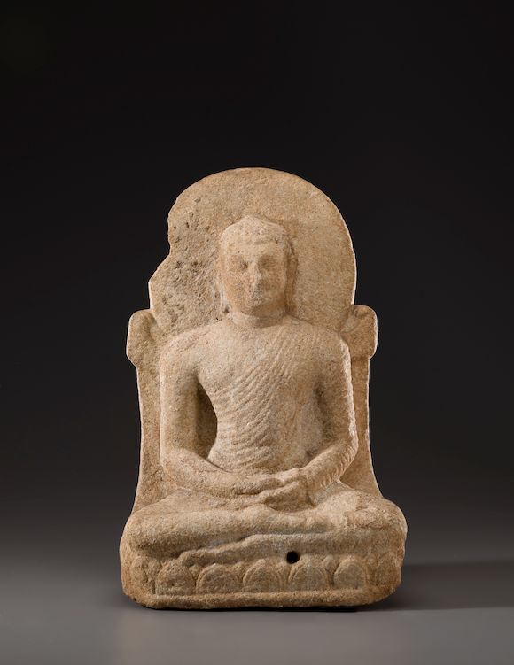 Bonhams A dolomite stele of Buddha Sri Lanka, Anaradhapura period