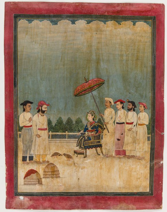 Bonhams A portrait of King Girvan Judha Bikram Saha Deva Nepal, early 19th century