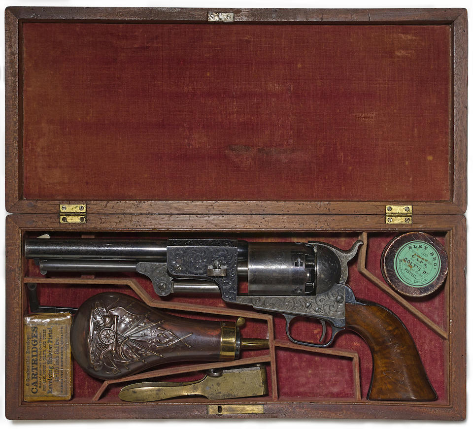 Bonhams : A cased and factory engraved Colt 3rd Model Dragoon ...