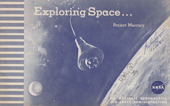 Bonhams : EARLY MERCURY BOOKLET—SIGNED. Exploring Space... Project ...