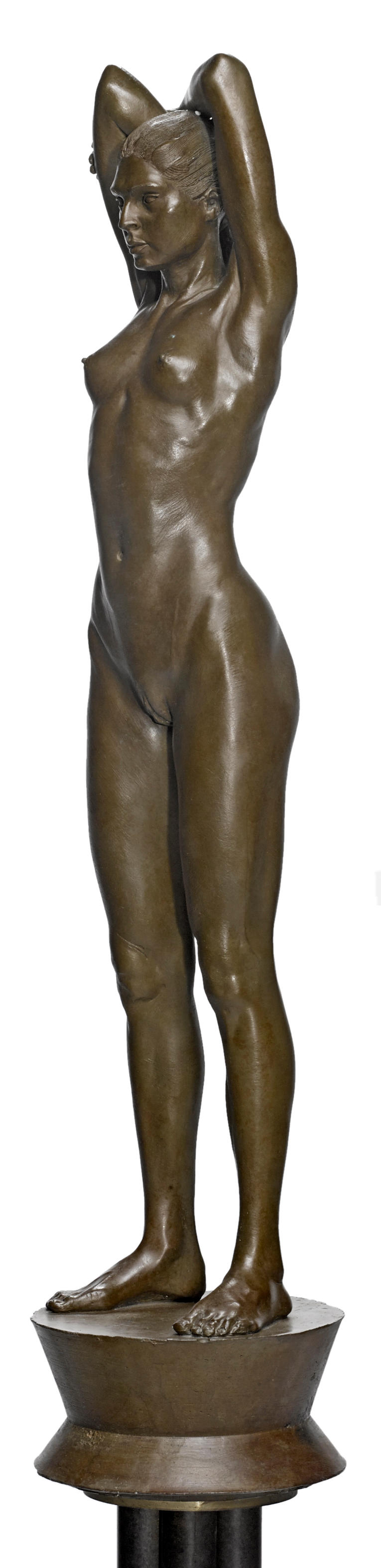 Bonhams Robert Graham 1938 08 Gabrielle From The Eight Figure Series 1993 25 3 4 X 5 1 2 X 5 1 2in 65 4 X 14 X 14cm Height With Base 65 1 2in 166 4cm