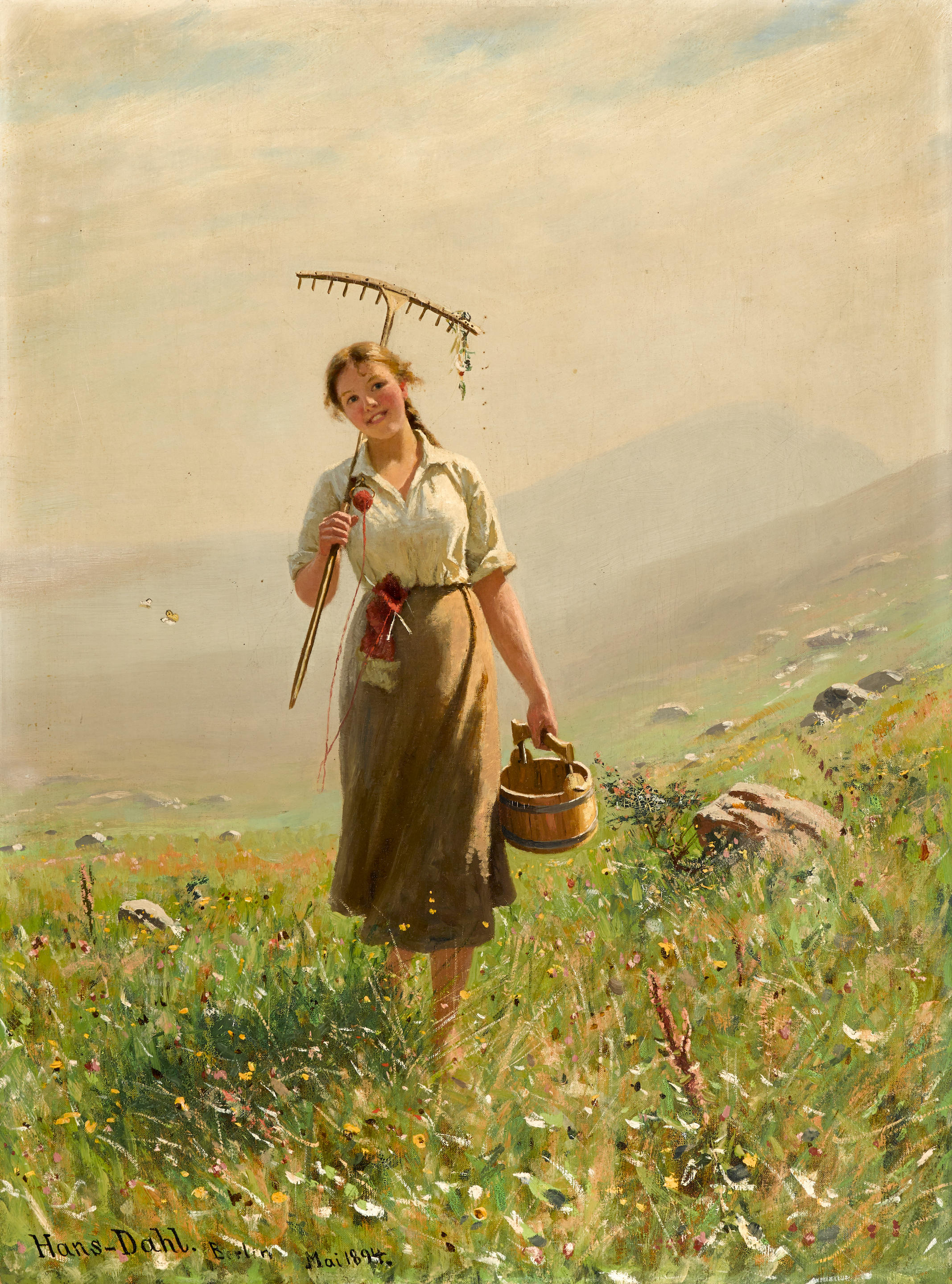 Васнецов молочница картина